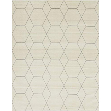 Unique Loom Trellis Frieze Area Rug - Geometric Design