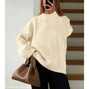 Okiwam Oversized Women's Sweater - Cozy, Stylish & Chic