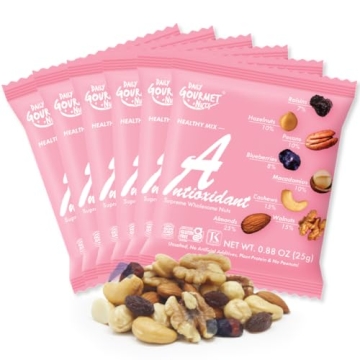Daily Gourmet Nuts - Assorted Unsalted Nut Snack Packs, Healthy Trail Mix