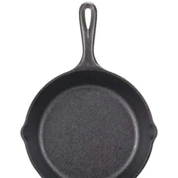 Lodge 3.5 Inch Cast Iron Pre-Seasoned Skillet – Signature Teardrop Handle - Use in the Oven, on the Stove, on the Grill, or Over a Campfire - Black