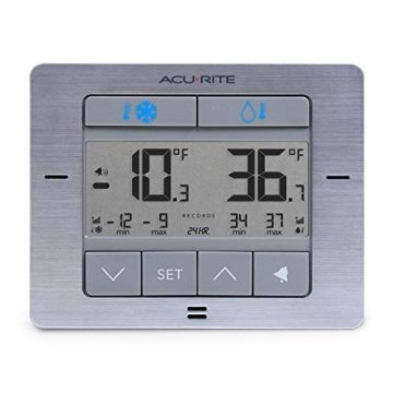 AcuRite Digital Wireless Fridge Freezer Thermometer with Alarm