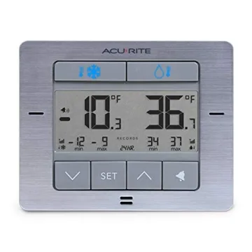 AcuRite Digital Wireless Fridge Freezer Thermometer with Alarm