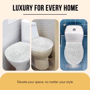 Stylish Chenille Toilet Lid Cover for Ultimate Comfort