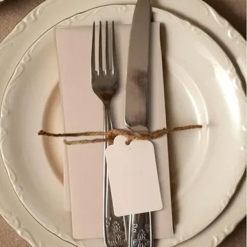 Urban Villa 20 x 20 Taupe Cotton Dinner Napkins Set of 12