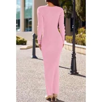 Shop MEROKEETY Women's Long Sleeve Sweater Dress Today!