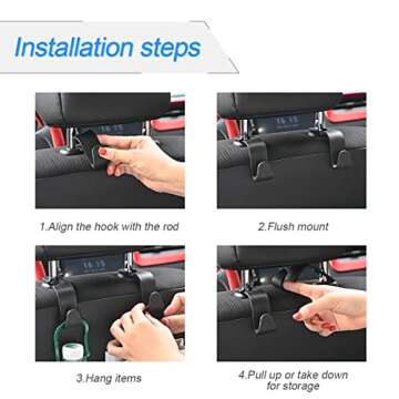 Car Headrest Hooks - Organize Your Car in Style