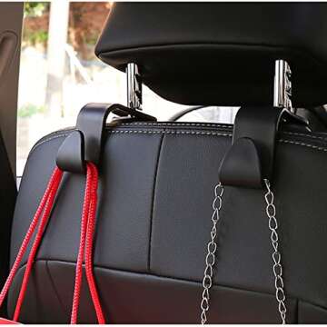 Car Headrest Hooks - Organize Your Car in Style