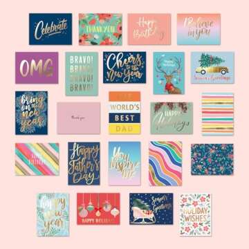 Sweetzer & Orange 100 Occasion Cards Set - Perfect for Gifting!