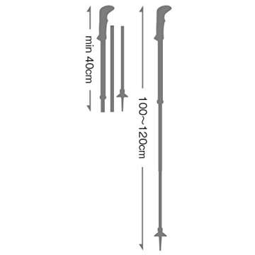 LEKI Cressida FX Carbon Collapsible Lightweight Walking Poles for Trekking & Hiking - Brown-Lightblue-Metallic - 100-120 cm