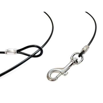 Training Tie Down - Short Tether for Dogs & Teething Puppies (4 feet)