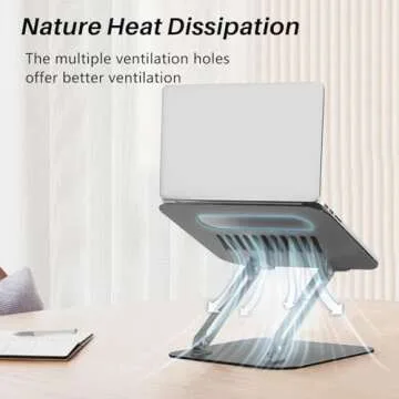Adjustable Ergonomic Laptop Stand for Comfort
