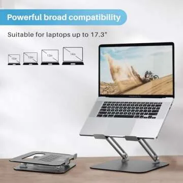 Adjustable Ergonomic Laptop Stand for Comfort