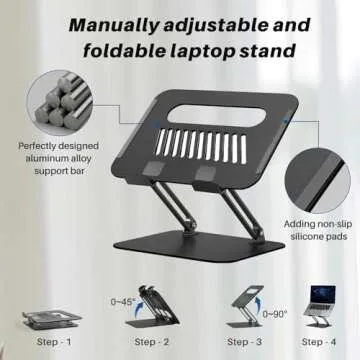 Adjustable Ergonomic Laptop Stand for Comfort