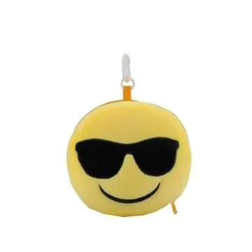 2-in-1 Emoji Travel Pillow with Eye Mask for Kids