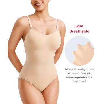 Nebility Shapewear Bodysuit for Women Tummy Control