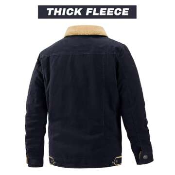 EKLENTSON Mens Jacket Winter Warm Jacket Men Outwear Jacket Windproof Jacket Hiking Jacket Mens Sher...