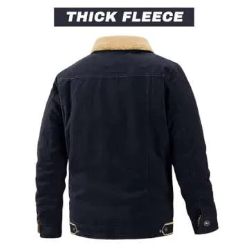 EKLENTSON Mens Jacket Winter Warm Jacket Men Outwear Jacket Windproof Jacket Hiking Jacket Mens Sher...