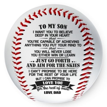 Baseball Gifts For Son From Dad, Personalized Father And Son Keepsake