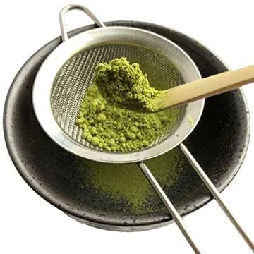 Artcome Traditional Japanese Matcha Tea Set, Matcha Whisk, Traditional Scoop, Matcha Bowl & Caddy, Ceramic Whisk Holder, Handmade Matcha Ceremony Kit (9Pcs)