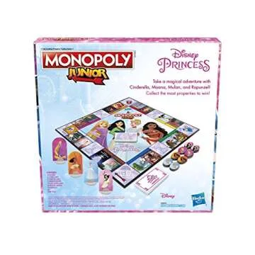 Monopoly Junior Disney Princess Edition Board Game for Kids