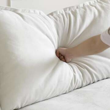 JACH 82.66" Cloud Couch for Living Room, Modular Sectional Sofa, Comfy Convertible Sectional Couches, Cushion Covers Removable, Down Filled Sofas for Living Room, Home, Apartment (Love Seat, White)