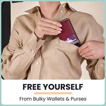 Premium Leather Phone Card Holder Stylish Minimalist Design