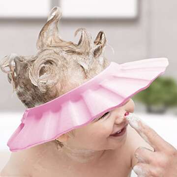 Baby Shower Cap for Kids - Soft Adjustable Hair Protection