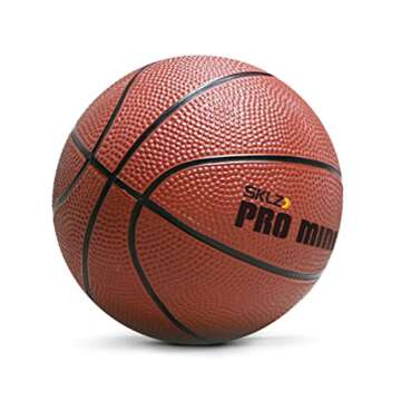 SKLZ Pro Mini Hoop Outdoor Basketball System with Adjustable-Height Pole and 7-Inch Ball, HP08-000