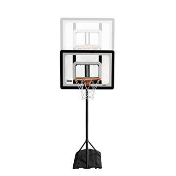 SKLZ Pro Mini Hoop Outdoor Basketball System with Adjustable-Height Pole and 7-Inch Ball, HP08-000
