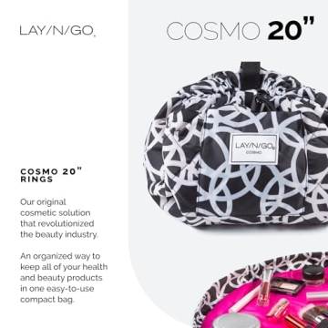 Lay-n-Go Cosmo Makeup Bag - Stylish & Portable Organizer