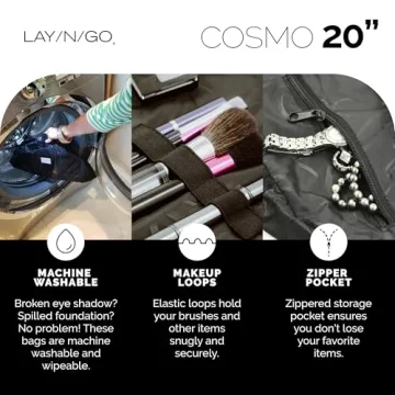 Lay-n-Go Cosmo Makeup Bag - Stylish & Portable Organizer