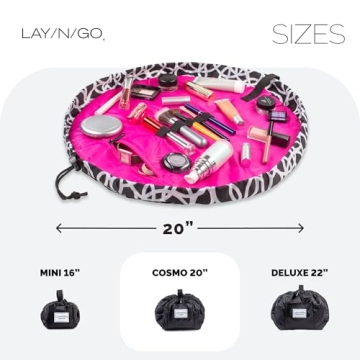 Lay-n-Go Cosmo Makeup Bag - Stylish & Portable Organizer