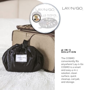 Lay-n-Go Cosmo Makeup Bag - Stylish & Portable Organizer