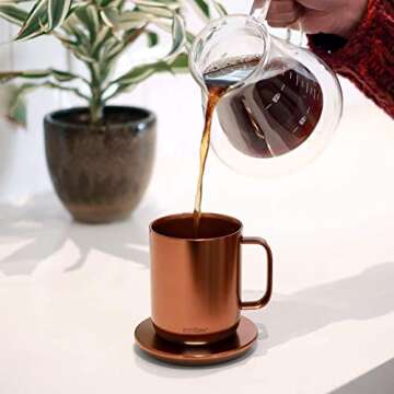 Ember Smart Mug 2, Temperature Control 14 oz Coaster Bundle