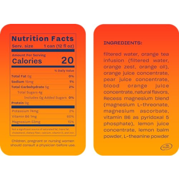 Recess Mood Magnesium & Adaptogen Blood Orange Drink