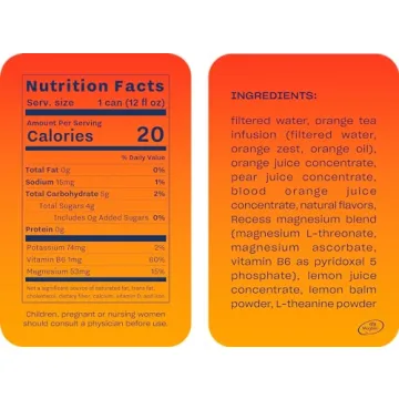 Recess Mood Magnesium & Adaptogen Blood Orange Drink