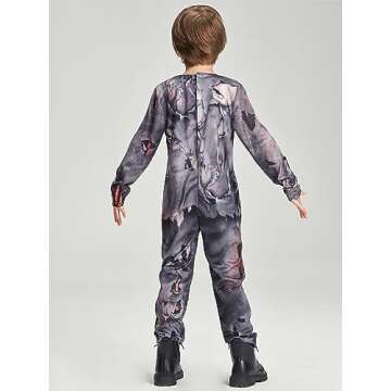 IKALI Zombie School Boys Costume for Halloween Fun