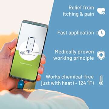 heat it - Smartphone-Powered Insect Bite Healer - Chemical-Free Relief from Itching & Pain just with Concentrated Heat - for iPhone 6s to 14 (Lightning)