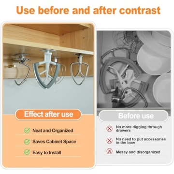 Stand Mixer Attachment Holders for Kitchenaid Organizing