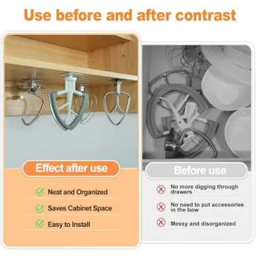 Stand Mixer Attachment Holders for Kitchenaid Organizing