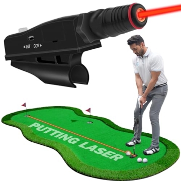 ACHIX Indoor Golf Putter Laser Aiming Device,Putting Laser Training Aids,Laser Putt Pro Putting Prac...