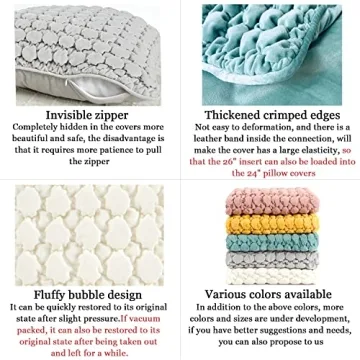 Luxurious COCOPLOCEUS Euro Sham Pillow Cover in Velvet