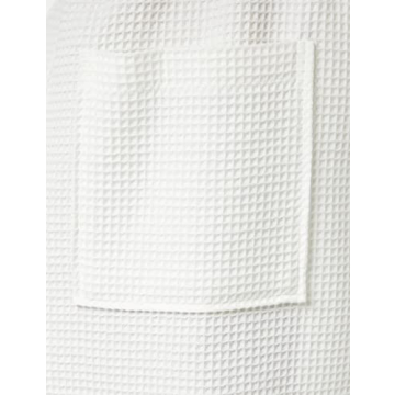 Iris & Lilly Women's Short Cotton Waffle Robe - Comfortable & Lightweight