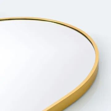 Stylish HARRITPURE Arched Bathroom Mirror - Durable and Elegant