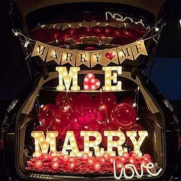 Sunnyglade Decorative LED Letter Lights Sign，Light Up Marquee Letters for Wall Wedding Birthday Party Christmas Home Bar Decoration(1)