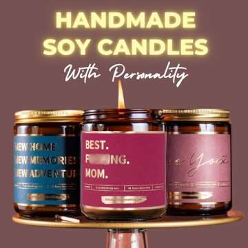 Mom Gifts - Lavender Soy Candle for Moms - Funny Gift for Mom from Daughter or Son - Mom Birthday Gi...