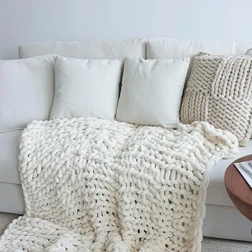 Cozy Maetoow Chunky Knit Blanket Throw 30x40