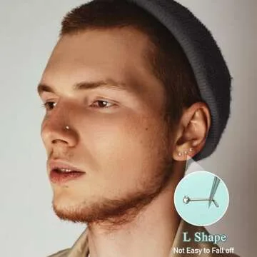 Stylish THUNARAZ Stainless Steel Nose Studs Rings Collection