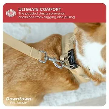Downtown Pet Supply Step in Dog Harness No Pull Khaki
