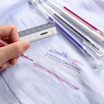 Blulu Heat Erasable Fabric Marking Pens with 8 Refills